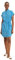 TOM TAILOR Denim Damen Blusenkleid mit Allover-Print 1031755, 29870 - Blue Wave Print, L