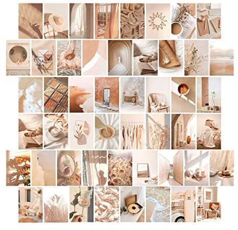Anguxer 50 PCS wall collage kit aesthetic, aesthetic postcards, aesthetic postkarten, wandcollagen set