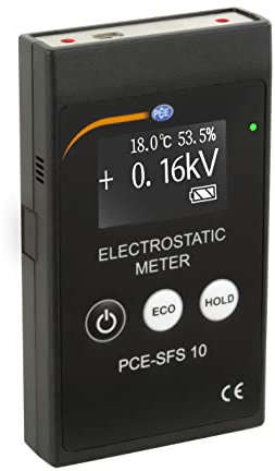 Magnetfeldmessgerät PCE-SFS 10 Temperatur- und Feuchtemessung/elektrostatische Messung