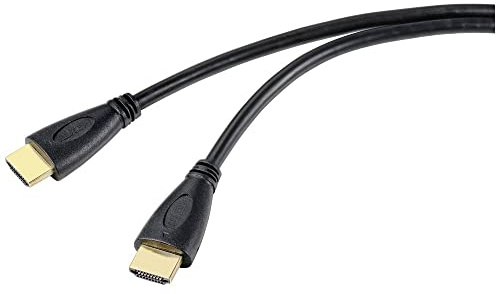SpeaKa Professional HDMI Anschlusskabel HDMI-A Stecker, HDMI-A Stecker 0.50m Schwarz SP-10133276 AUD