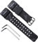 OliBoPo Ersatz-Uhrenarmband aus natürlichem Harz für Casio G-Shock Master of G Mudmaster Twin Sensor Sportuhr GG-1000/GWG-100/GSG-100, Camouflage-Schwarz