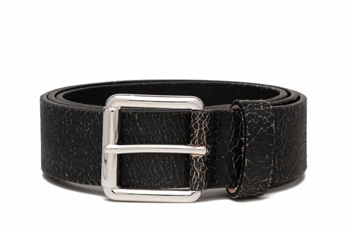 Replay Herren Gürtel aus Leder, Black 098 (Schwarz), 110