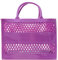 Hxiaen Mode Grande Capacité PVC Cabas Caoutchouc Silicone Sac de Plage Pochette Vinyle, lilas, Einheitsgröße