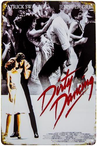 30 x 20 cm – Cartel retro de chapa, cartel vintage adecuado para fans y amantes del baile sucio
