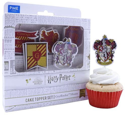 PME Harry Potter Cake Toppers, Pack of 15, Gryffindor