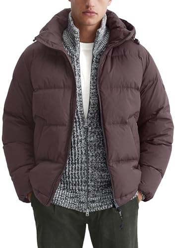 Marc O'Polo Herren Daunenjacke mit Kragen gefüttert