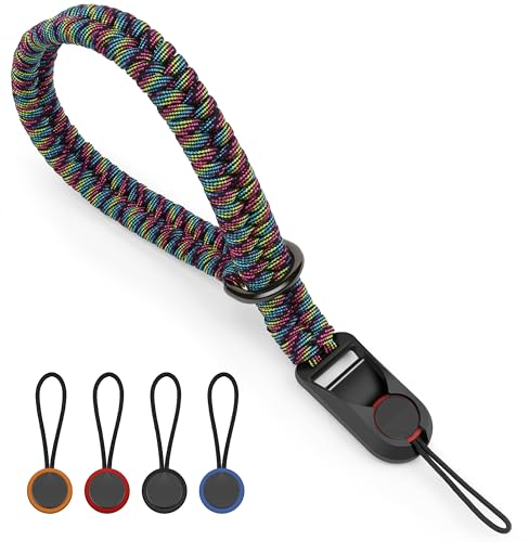 SUNYA Camera Wrist Strap for Photographers with Quick Release Buckle - Paracord Rope Hand Strap Compatible for DSLR or Mirrorless Camera