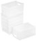 Minekkyes 6-Pack Stacking Chest Freezer Baskets, Perfect Kitchen Organization or Pantry Fridge Organizer (Clear)