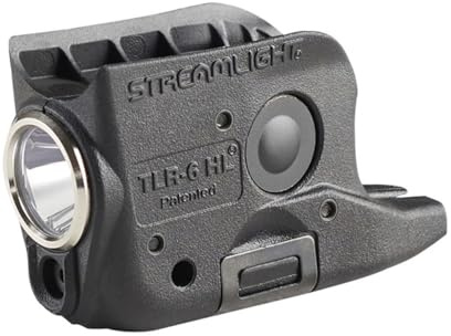 Streamlight 69340 TLR-6 HL 300-Lumen Rechargeable Tactical Weapon Light with Integrated Red Aiming Laser Designed Exclusively and Solely for Glock 42/43 and 43X/48 (Non-Rail or MOS), Black