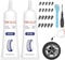 kintsukuroi 120 ml Reifenreparaturkleber, Reifenflickenkleber mit Reifenreparaturnagel, 24-teiliges Reifenreparatur-Set für Vakuum-Reifenpannen-Reparatur an Autos, Motorrädern, LKWs und Traktoren,