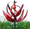 Metall Windrad Lotus Windspiel Windmühle, Windrad Für Garten Wetterfest Gartenstecker Gartendeko Wetterfest Und Standfest Aus Metall, Höhe 90 cm Für Hof Und Garten