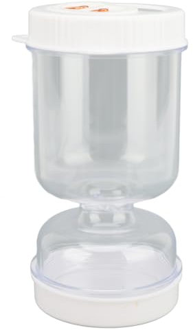 Luqeeg Glass Pickle Jar, 50oz Olive Hourglass Jar with Strainer, Leakproof Pickle Separator From Wet and Dry Pickle Flip Jar for Gherkin Jalapeno Dry Wet Separation