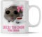 mindmonkeys® Sad Hamster Meme Lustige Tassen Hamsti Lustige Sprüche Tasse | Lecki Teechen Wunschtext Schleifi | Keramik 300 ml
