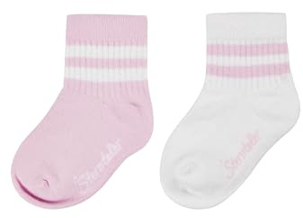 Sterntaler Socken Doppelpack Coolmax Rippe - Baby und Kindersocken kurz - klassische Rippstruktur - Sport Socke - klimaregulierend - optimale Passform - 2er Pack Mädchen Strümpfe