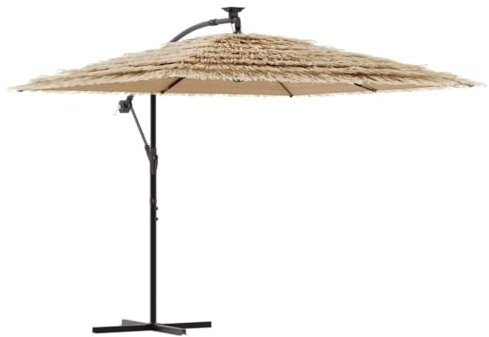 vidaXL Sonnenschirm mit Stahlmast Braun 246x246x230 cm