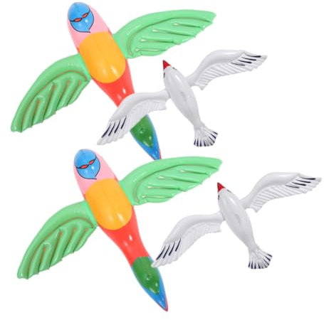 OHPHCALL 4pc Aufblasbare Möwe Pool Spielzeug Vögel Spielzeug für Party Pool Dekorationen Wasser Outdoor Spiel Spielzeug