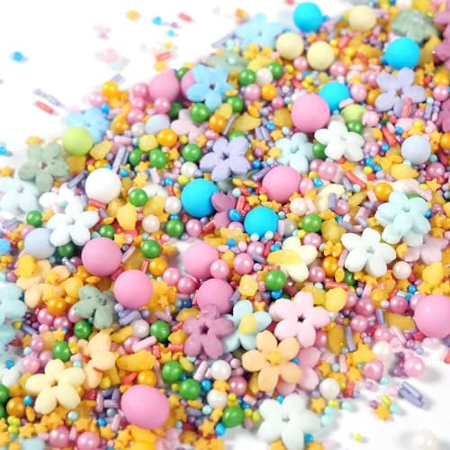 Streuselheld Flower Power 80g Blüten Zuckerstreusel und Schokoperlen