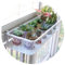 Hängendes Blumenregal für Pflanzenbehälter, Schmiedeeisen, hohles Blumenregal mit 1 cm Haken, Hochzeit, Party, Dekoration, Weiß, 25 x 60 x 12 cm