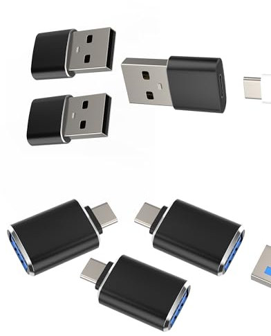 Adattatore USB Type C USB C OTG 3.0 (6Pack)per iPhone16 15 14 Pro Per iPad MacBook compatibile per Samsung Android Tablet Caricabatterie Connettore Chiavetta Tipo C Convertitore Thunderbolt Adattatori
