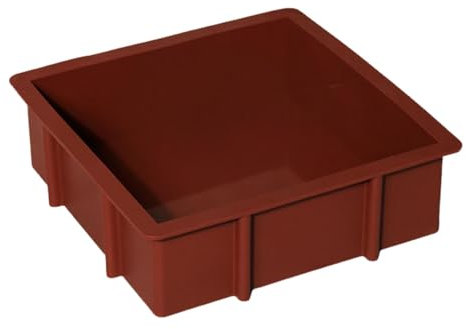 Gacqpli Quadratische Silikonform – 17 X 17 X 5 Cm, Silikon-Brownie-Form, Antihaftbeschichtete Silikon-Backformen Für Schokolade, Kuchen, Süßigkeiten, Nudeln, Biskuitkuchen
