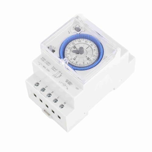 Minuterie Mécanique pour Chauffe-Eau, 8 Programmes, Interrupteur Horaire, Belle Apparence pour L'automatisation de L'alimentation électrique de Bureau, Le Contrôle de