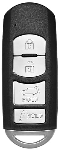 Replacement Smart Key Fob for Mazda CX-5 2017-2019 FCC WAZSKE13D02 Part Number TK52-67-5DY TK52675DY