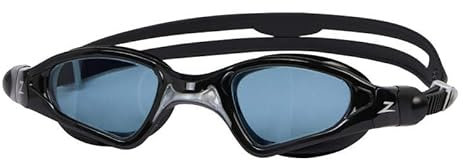 Zoggs Spectra Swimming Goggles Anti-fog Watertight Design, Micro Adjustable, Intelligent Fit, Improved Comfort, Black/Grey - Tint Smoke Lens