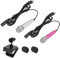 sourcing map 2 Pcs Mini Microphone, Mini Mic Tiny Microphone Phone Type C Mic Small Microphone with Bracket, Sponge Cover for Record Phone Voice, Hot Pink/Silver