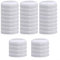 WIIYENA Lot de 32 patins pour meubles d'extérieur de 3,8 cm de diamètre - Embouts de protection de sol en fer forgé pour meubles de terrasse - Protection de sol pour pieds de chaise (blanc)