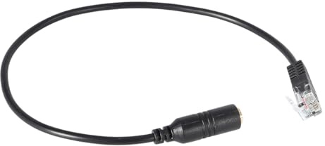 Laroal RJ9-auf-3,5-mm-Adapterkabel, Kopfhörerkonverter, mobiles Audiokabel für Computer-Headset auf mobiles Headset (2er-Pack)