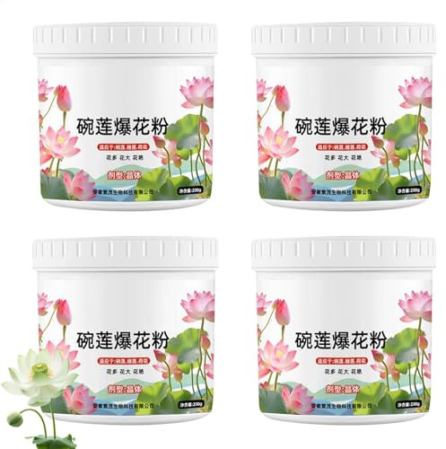 4 Pieces Aquatic Plant Fertilizer 200g - Flowering Water Lily Plants Root Fertilizers - Lotuss Growth Powder - Strengthener Pond BlossomFertilizer | For Water Plants