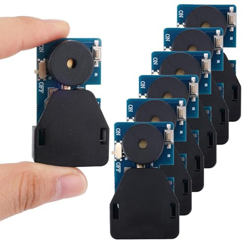 BTFO 6 Pack Cricket Noise Maker Prank, Hidden Sound Prank Box with 6 Annoying Sounds Funny Chirping Beeping Device Gag Toy for Adults Kids Office Home School Car & Party (Blue)