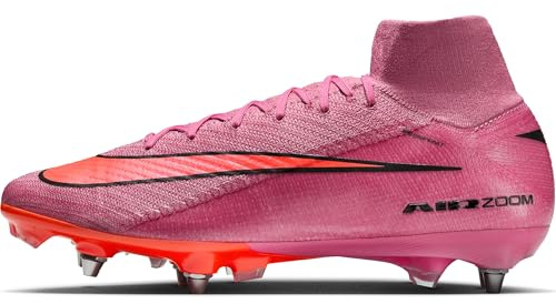 Nike Mens Mercurial Superfly 10 Elite SG-Pro High Top Football Boots Football, Magic Flamingo Black Total Crimson, 40 EU