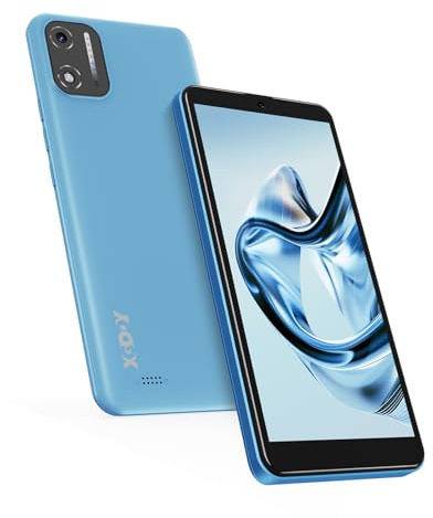 XGODY X32 Handy Ohne Vertrag, 5,5 Zoll Günstig Smartphone 2GB+16GB 128GB Erweiterbar, Octa-Core, Android 14, 4G Dual SIM, 8MP+5MP Kamera, 2850 mAh Akku, Face ID, GPS, Blau