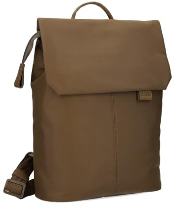 Zwei MADEMOISELLE.TEX MRTX13 Damen Rucksack, 7 L City-Rucksack mit Reißverschlussfach & gepolstertem Tabletfach, Verschlussklappe mit Magneten