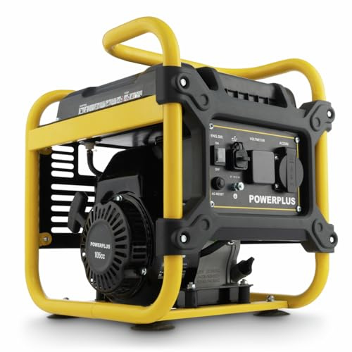 Powerplus Generator POWX5210 - Inverter-Generator 1000W, gut 270 min Strom liefern