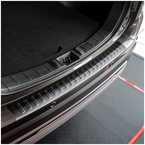 tuning-art L302 Edelstahl Ladekantenschutz Anthrazit passend für Mitsubishi Outlander 3 2015-