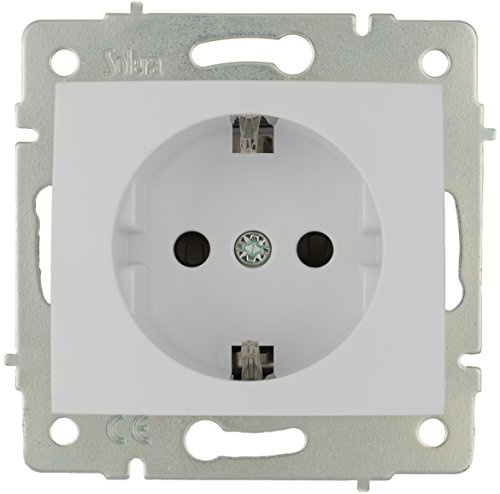 SOLERA ERP60 - Base de Enchufe, sin Marco, Color Blanco