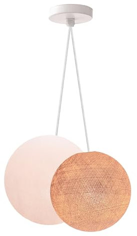 CREATIVECOTTON Hängelampe mit handgearbeiteten Kugeln (Ambiance, 2-flammig)