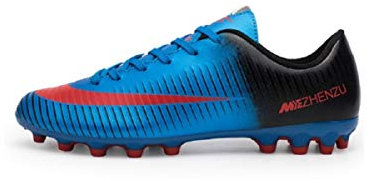 Agnueuty Chaussures de Football Crampons Hommes/Femmes Chaussure de Foot Jeunes Garçons/Filles