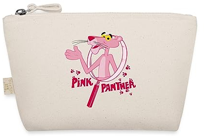 Spreadshirt Pink Panther Paulchen Detektiv In Lupe Täschchen, One size, Natur