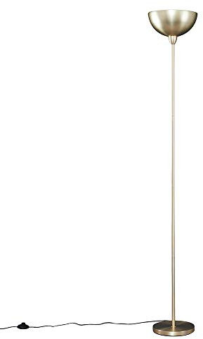 MiniSun | Modern Matt Gold Uplighter Floor Lamp with a Bowl Shaped Shade | Floor Lamps & Torchieres, Home Décor & Improvement Essential