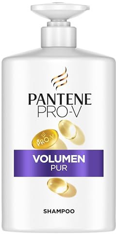 Pantene Pro-V Volumen Pur Shampoo 100ml Pumpspender für Feines, Plattes Haar. Reinigt Sanft. Schützt die Haarbindungen. Ohne Silikone, Mineralöle und Farbstoffe. Active Nutri-Plex Technologie