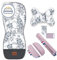 Atmungsaktive Sitzauflage Kinderwagen, Sitzauflage Buggy Sommer - Kinderwagen Zubehör - Universal - Kinderwagen Einlage mit Anti-Schock-Kissen, buggy einlage sommer – Pink Berry