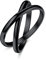 Bestyle Wickelring Damen Rolling Rings aus Edelstahl Eheringe Verlobungsringe Schwarz #4