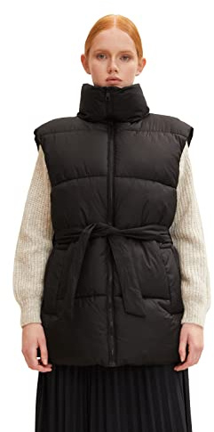 TOM TAILOR Denim Damen Steppwetse mit Gürtel