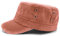 Van Der Rich ® - Cap Vintage Army Military Cap Gewaschener 100% Baumwolle - Dammen-Herren (Orange, One Size)