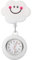 Générique Generic Montre D' Clip- sur Montre de Poche Silicone Fob - Badge Rétractable avec Dessin Animé Revers pour Infirmières Médecins- Blanc