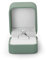 Oirlv Premium Leder Olive Grün Klassisch Ringbox Aufbewahrungsbox Geschenkbox für Hochzeit,Vorschlags Hochzeitstag
