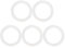 5 stücke Gummi Kreis Schnuller Clip Silikon Baby Schnuller Halter Clip Adapter Baby Beißring Schnuller Halter Kleinkind